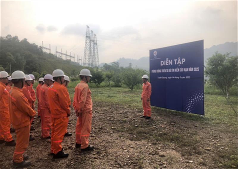 Công ty Thủy điện Tuyên Quang diễn tập phòng chống thiên tai năm 2025