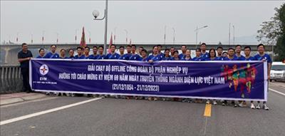 Công đoàn bộ phận khối Nghiệp vụ - Công ty Thủy điện Tuyên Quang tổ chức thành công Giải chạy việt dã OFFLINE