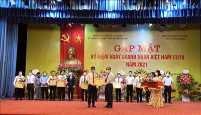 Công ty Thủy điện Tuyên Quang được tôn vinh nhân Ngày Doanh nhân Việt Nam