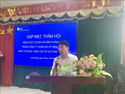 Công ty Thủy điện Tuyên Quang tổ chức gặp mặt tri ân các đối tượng gia đình chính sách nhân dịp kỷ niệm 75 năm Ngày thương binh liệt sĩ (27/7/1947 - 27/7/2022)