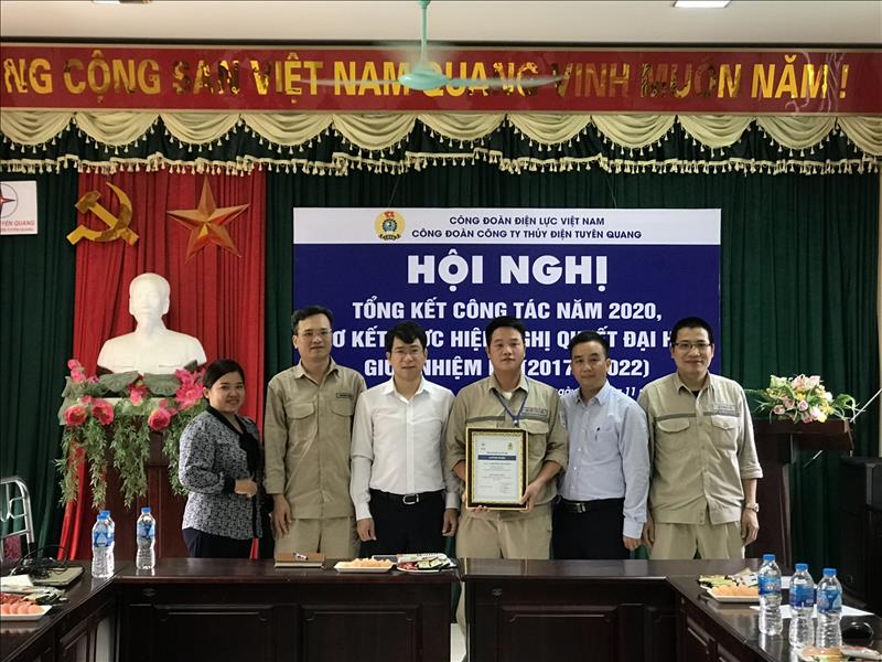 Công đoàn Công ty Thủy điện Tuyên Quang tổ chức hội nghị tổng kết công tác năm 2020, sơ kết thực hiện nghị quyết Đại hội Công đoàn